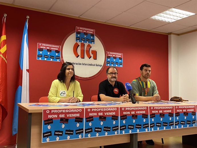 Sindicatos participantes en la huelga de educación del próximo 24 de octubre