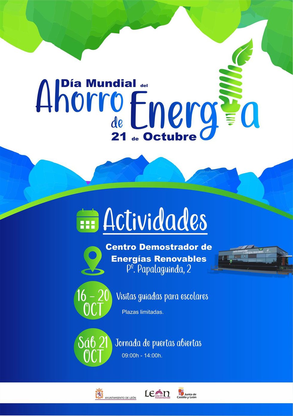 Cartel de las activiadades programadas en León por el Ayuntamiento.