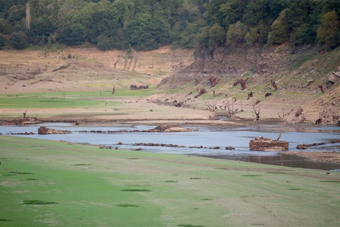 Archivo - El embalse de Belesar, a 22 de agosto de 2021, en Lugo, Galicia (España). El embalse de Belesar, junto a otros tres embalses gallegos, se encuentra envuelto en polémica porque el Gobierno ha abierto expedientes informativos para investigar su 