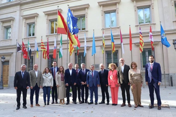 Miembros del grupo territorial 'Socialistas de Andalucía' constituido en el Senado.