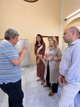 Peláez en el catering social de la Asociación Hermanamiento