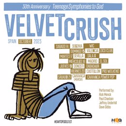 Cartel del concierto de Velvet Crush