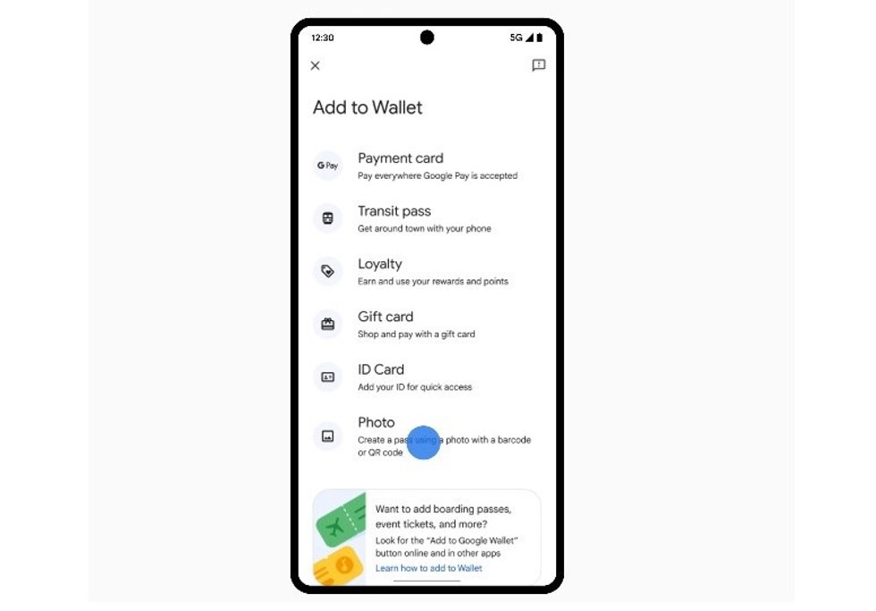 Google Wallet comienza a introducir una opción para digitalizar entradas a través de fotografías.