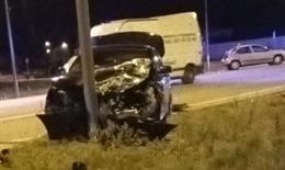 Una mujer herida tras una colisión entre dos turismos en Aldeamayor de San Martín (Valladolid)