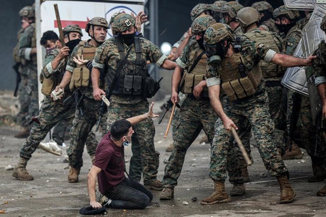 Protestas en Líbano por la situación en la Franja de Gaza 