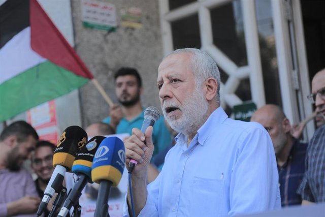 Archivo - El líder de Yihad Islámica, Mohamed Al Hindi