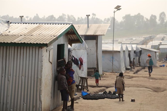 Archivo - Arxivo - Nens en un campament per desplaats interns a la província d'Ituri, en el nord-est de República Democrtica del Congo