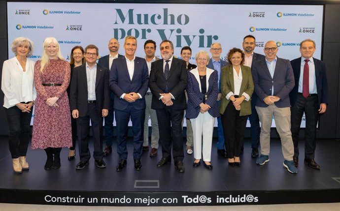 Acto de presentación de Ilunion VidaSénior, una nueva marca de Ilunion Sociosanitario para suplir las necesidades de las personas sénior.