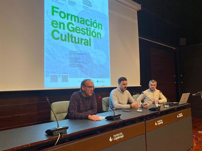 Jornadas de Formación en Gestión Cultural organizadas por Fundación Caja Rioja en el Centro Fundación Caja Rioja Gran Vía en las que ha participado el alcalde de Genalguacil