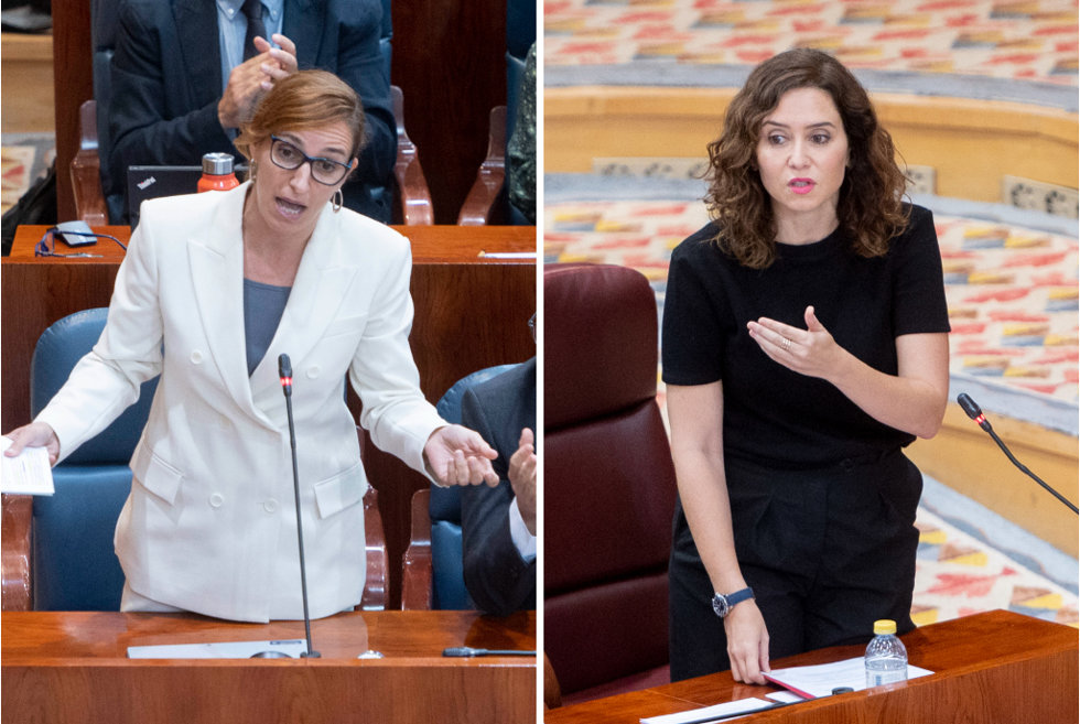 Mónica García e Isabel Díaz Ayuso