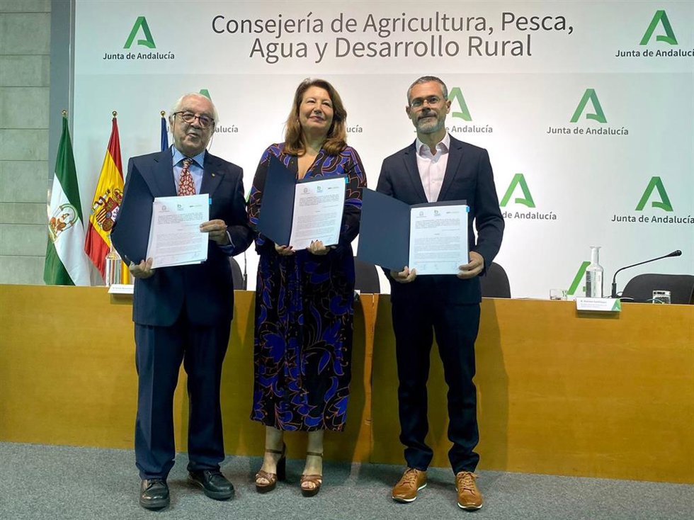 Imagen de archivo de la firma de un acuerdo entre la Consejería de Agricultura, Espalgodón y Better Cotton.