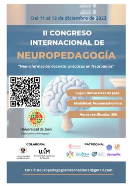 Cartel del II Congreso Internacional de Neuropedagogía.
