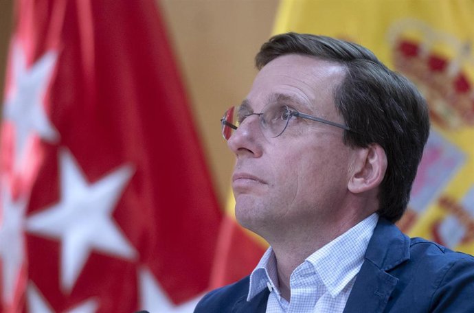 Archivo - El alcalde de Madrid, José Luis Martínez-Almeida, durante una rueda de prensa tras la reunión de la Junta de Gobierno de la ciudad