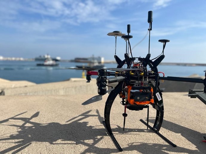 Dron en el Puerto de Valncia