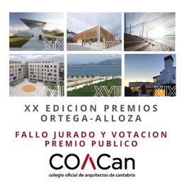 Cartel de los premios de arquitectura del Colegio de Cantabria