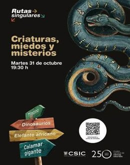 Cartel informativo de la primera de las visitas guiadas de la actividad 'Rutas Singulares'