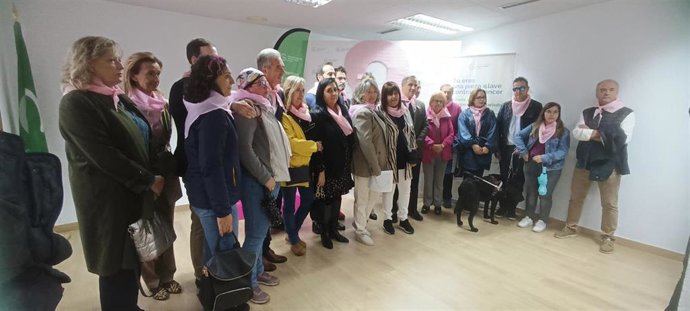 Concentración de la AECC de Ávila por el Día Mundial Contra el Cáncer de Mama.