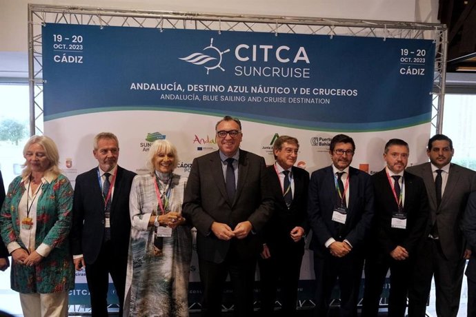 El consejero de Turismo, Cultura y Deporte, Arturo Bernal, en la inauguración del Congreso Internacional de Turismo Náutico y de Cruceros (Citca Suncruise) en Cádiz.