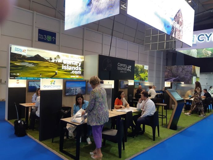 Expositor de Turismo de Canarias en la feria IGTM de Lisboa