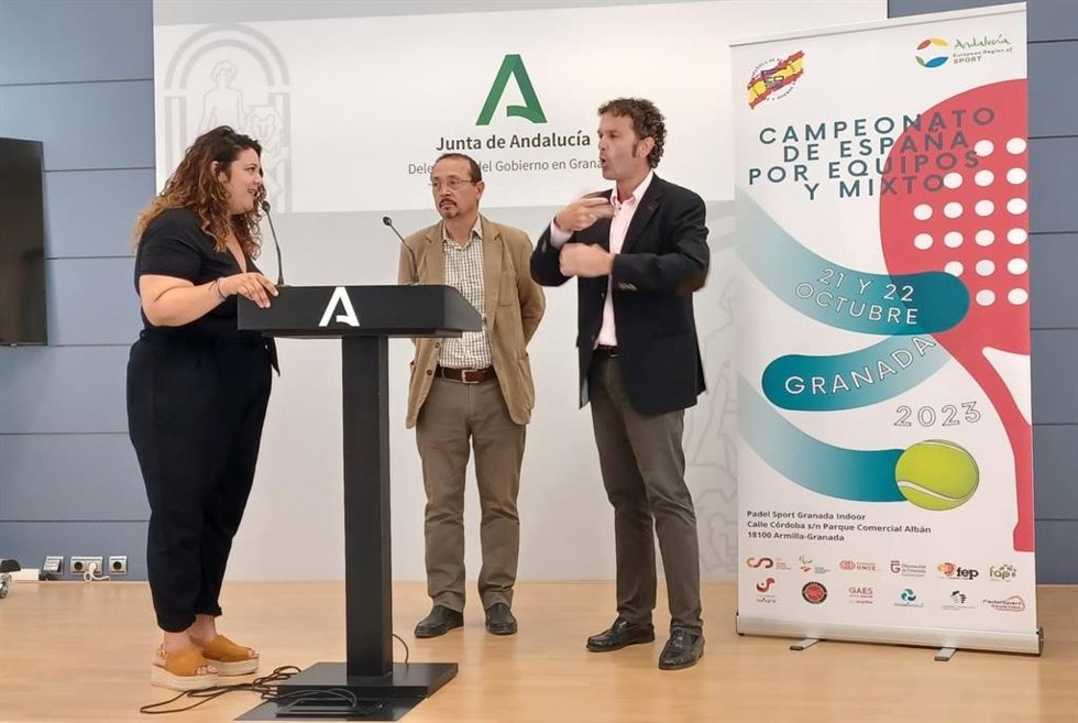 Presentación del Campeonato de España de Pádel para sordos.