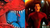 Foto: El Spider-Man de Andrew Garfield montando un T-Rex: Así era la loquísima película de los Seis Siniestros de Marvel