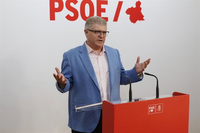 El secretario general del PSOE de la Región de Murcia, Pepe Vélez