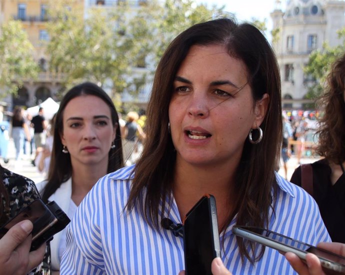 La portavoz socialista en el Ayuntamiento de Valncia, Sandra Gómez, en una imagen reciente. 