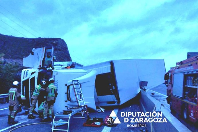 El accidente ha ocurrido en la A-2.