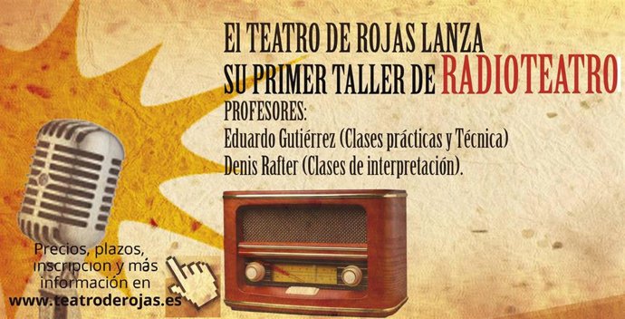 Cartel del taller de teatro.