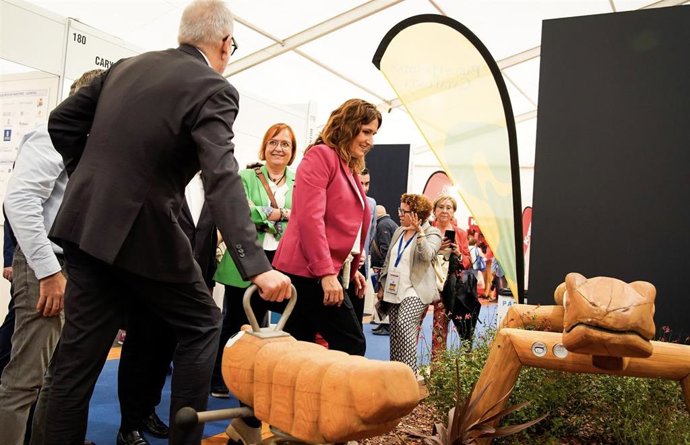 La consellera Laura Vilagr en la Fira Municiplia.