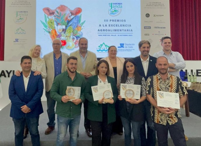 El diputado de Asistencia a Municipios de la Diputación de Cádiz, Antonio Aragón, en la III Edición de los Premios a la Excelencia Agroalimentaria 'Sabores de la Janda'.