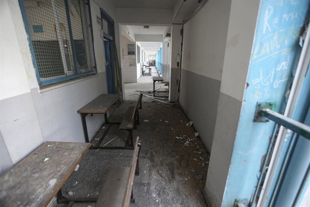 Un ataque israelí sobre un colegio de la UNRWA en la Franja de Gaza