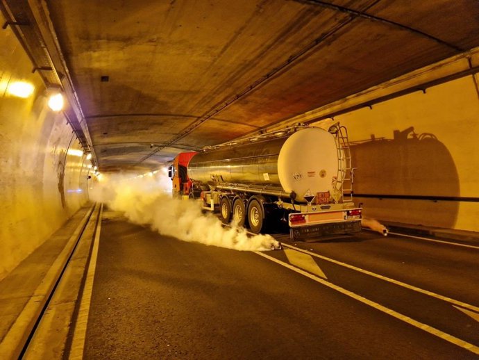 Simulacro anual del túnel del Somport.