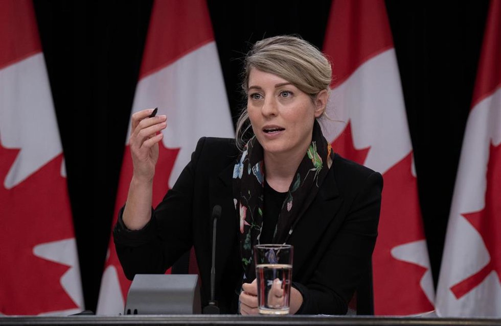 La ministra de Exteriores de Canadá, Mélanie Joly