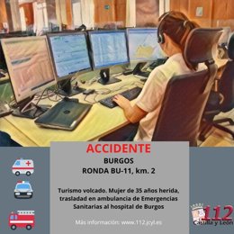 Gráfico elaborado por el 112 con datos del accidente en la BU-11