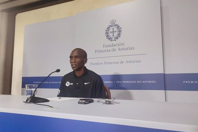 Eliud Kipchoge, galardonado con el Premio Princesa de Asturias de los Deportes 2023.