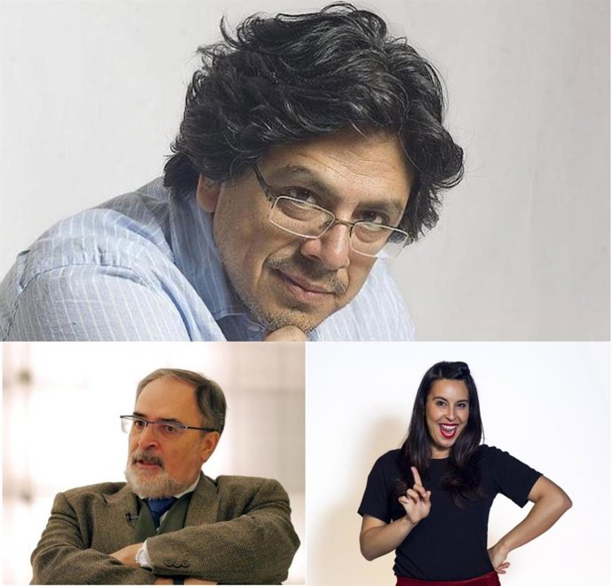 Fernando Iwasaki, Antonio María Ávila y Alicia Bululú.