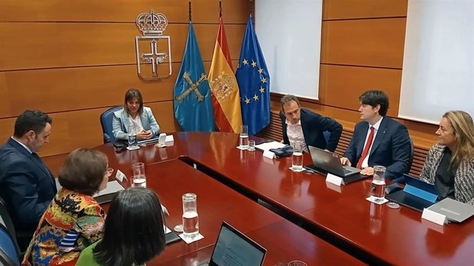 Consejo de Gobierno del Principado presidido por la vicepresidenta, Gimena Llamedo.
