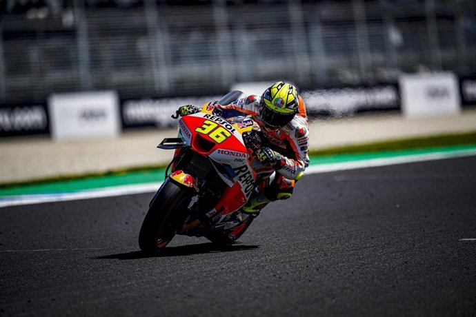 El piloto español de MotoGP Joan Mir (Repsol Honda) en los entrenamientos del GP Australia 2023