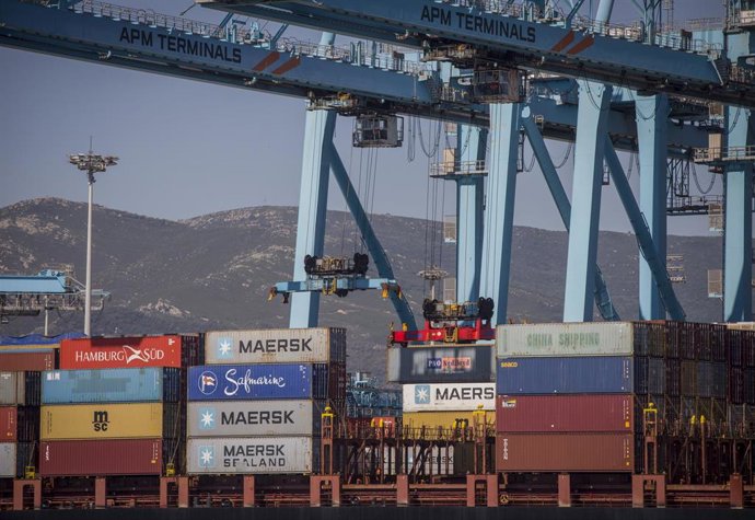 Archivo - Terminal de contenedores del Puerto de Algeciras, en una imagen de archivo.