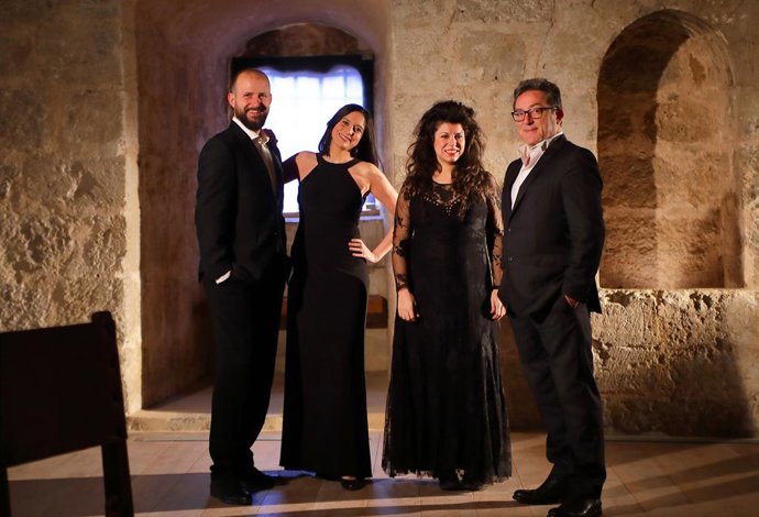 Archivo - Capella de Ministrers, de izquierda a derecha, Robert Cases, Delia Agúndez, Sara Águeda y Carles Magraner.