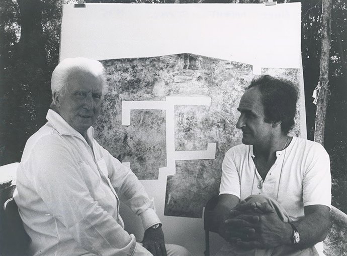 Aime Maeght y Eduardo Chillida en Saint-Paul-de-Vence, 197