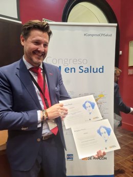 Javier Montero, director de la Oficina de Transferencia Tecnológica del Servicio Sanitario Público Andaluz y de la Oficina Técnica de Compra Pública de Innovación de la Fundación Progreso y Salud, ha recogido los galardones.