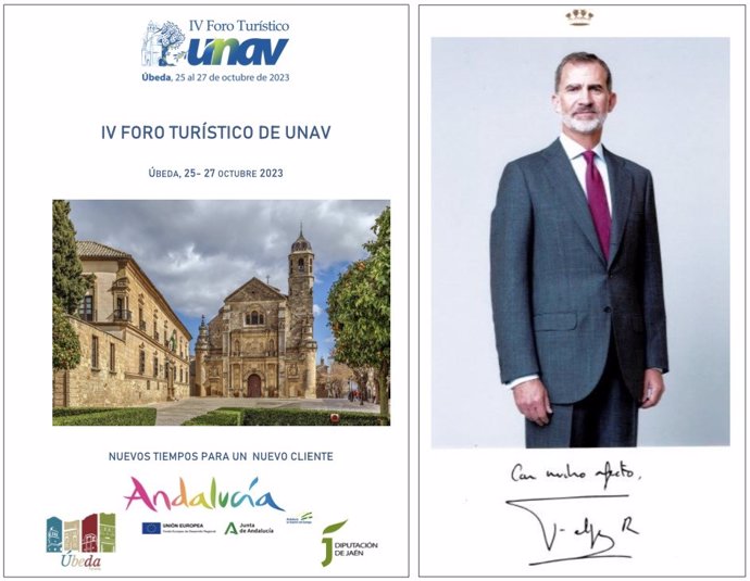 Imagen promocional del foro junto a la de Felipe VI