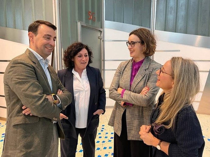 Mikel Torres, Ainhoa Salterain, Elixabete Etxanobe y Patricia Campelo