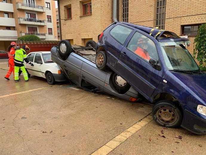 Ejercicio práctico de la Agencia de Protección Civil y Emergencias en Soria.
