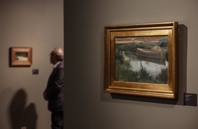 Una de las obras de la exposición 'La Valncia de Joaquín Sorolla', en la Casa Museo Benlliure. 