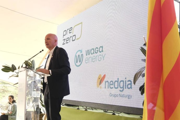 El conseller Mascort interviene en la inauguración de la primera planta de producción de biometano a gran escala en España este viernes