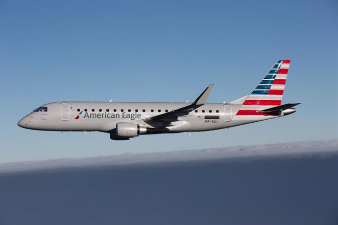 Archivo - Un avión de American Airlines