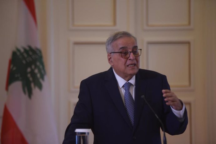 Archivo - El ministro de Exteriores de Líbano, Abdallah Bou Habib